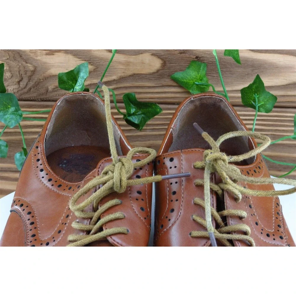 Nunn Bush Shoes Sz 10.5 M‎ Brown Derby Oxfords Synthetic Men